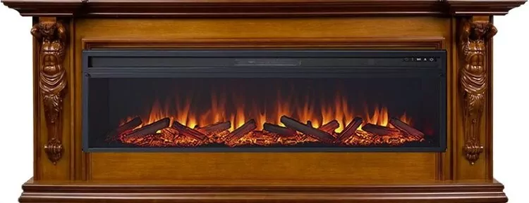 Электрокамин Royal Flame Sparta 60 - Орех с очагом Vision 60 LOG LED