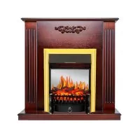 Каминокомплект Royal Flame Lumsden - Махагон коричневый антик с очагом Fobos FX M Brass