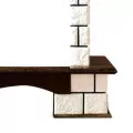 Royal Flame Pierre Luxe Vision 23 FX камень белый/темный дуб 4