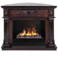 Камин электрический RealFlame Silvia Corner 26 AO с очагом 3D Cassette 630 + Black вставка