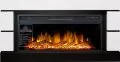 Электрокамин Royal Flame Modern - Белый с черным (Глубина 300 мм) с очагом Vision 42 LOG LED 1