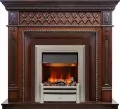 Электрокамин Dimplex Alexandria - Махагон коричневый антик с очагом Chesford 1