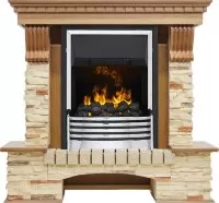 Каминокомплект Dimplex Pierre Luxe - Дуб / Сланец с очагом Flagstaff