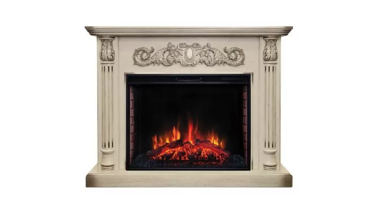 Камин электрический RealFlame Salford 33 WT с очагом Epsilon 33 S