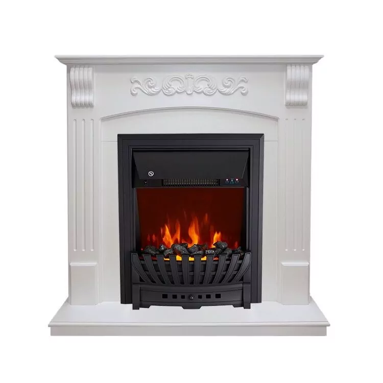 Электрокамин Royal Flame Sorrento - Белый дуб с очагом Aspen Black