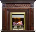 Электрокамин Dimplex Alexandria - Махагон коричневый антик с очагом Danville Antique Brass FB2 1