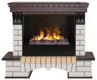 Камин электрический RealFlame Country 26 AO с очагом 3D Cassette 630 + Black вставка