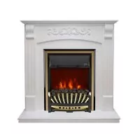 Каминокомплект Royal Flame Sorrento - Белый дуб с очагом Aspen Gold
