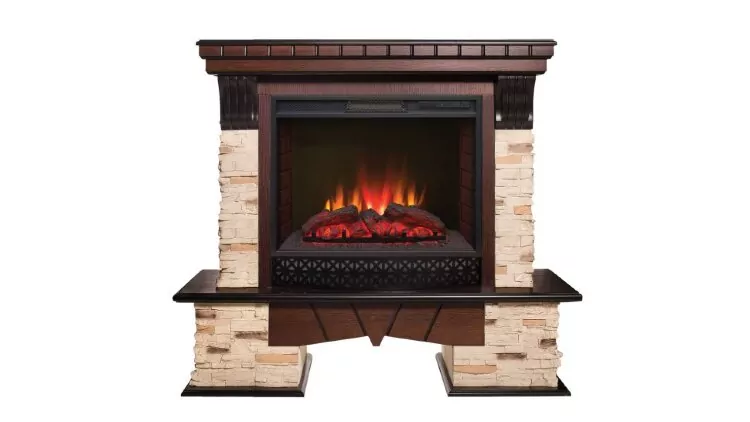 Камин электрический RealFlame Rockland 25,5 AO с очагом Sparta 25,5 LED