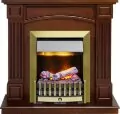 Электрокамин Dimplex Boston - Темный дуб (Высота 925см) с очагом Danville Antique Brass FB2 1