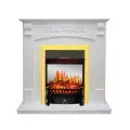 Электрокамин Royal Flame Sorrento - Белый дуб с очагом Fobos FX M Brass 1