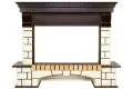Royal Flame Pierre Luxe Dioramic 33W FX камень белый/темный дуб 5