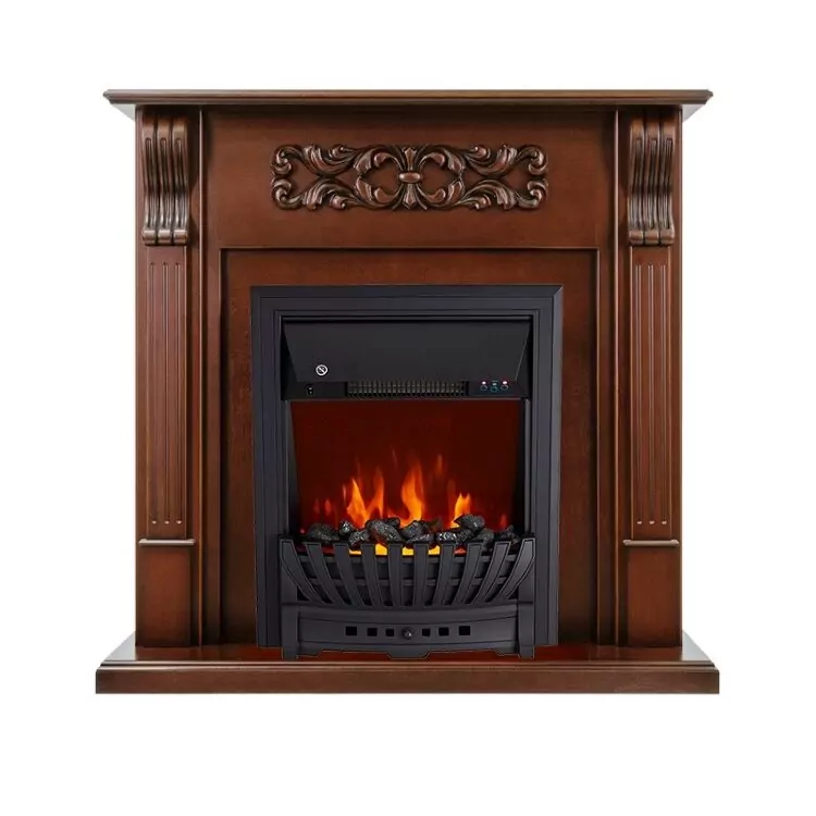 Электрокамин Royal Flame Venice - Махагон коричневый антик с очагом Aspen Black