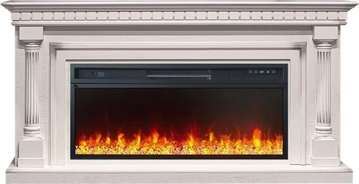 Электрокамин Royal Flame Dallas - Слоновая кость с патиной (Ширина 1665 мм) с очагом Vision 42 LED