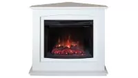 Камин электрический RealFlame CANADA Corner 25,5 WT c очагом Evrika 25,5 С LED подсветкой