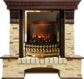Электрокамин Dimplex Pierre Luxe - Темный дуб / Сланец с очагом Atherton 1