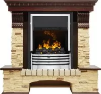 Каминокомплект Dimplex Pierre Luxe - Темный дуб / Сланец с очагом Flagstaff