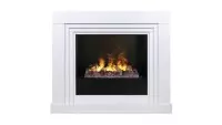 Камин электрический RealFlame Stanley 26 WT с очагом 3D Cassette 630 + Black вставка