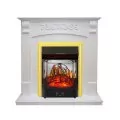 Электрокамин Royal Flame Sorrento - Белый дуб с очагом Majestic FX M Brass 1