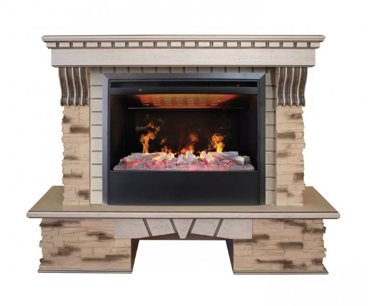 RealFlame Stanley 26 GR с очагом 3D Cassette 630 + Black вставка