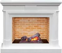Каминокомплект Dimplex Coventry - Белый / Кирпич  с очагом Cassette 400 NH