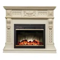 Камин электрический RealFlame Corsica Lux WT с Moonblaze LUX BR