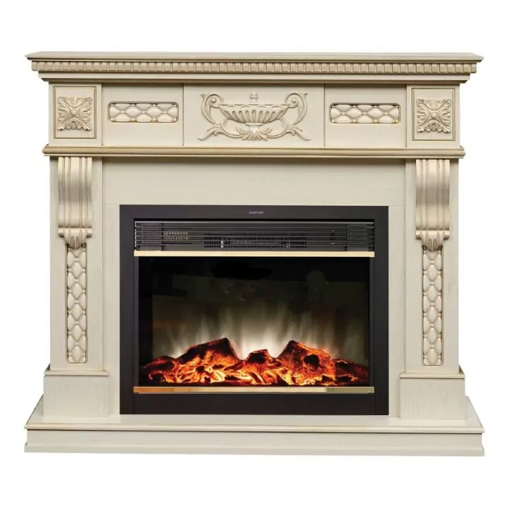 Камин электрический RealFlame Corsica Lux WT с Moonblaze LUX BR