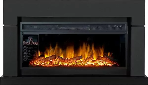 Электрокамин Royal Flame Lindos Graphite Grey (Ширина 1520мм) с очагом Vision 42 LOG LED