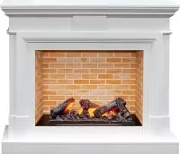 Каминокомплект Dimplex Coventry - Белый / Кирпич  с очагом Cassette 600 NH