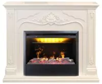 Камин электрический RealFlame Victoria 26 WT с 3D Helios 26 SBG