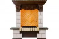 Портал угловой Dimplex Pierre Luxe Cassette 400 шампань/темный дуб
