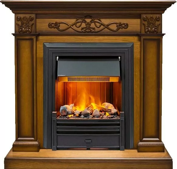 Электрокамин Dimplex Verona - Дуб антик с очагом Brookline Black