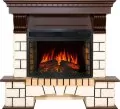 Каминокомплект Royal Flame Pierre Luxe - Белый / Темный дуб (Ширина 1150 мм) с Dioramic 25 LED FX 1