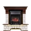 Электрокамин Royal Flame Pierre Luxe - Темный дуб / Белый с очагом Fobos FX Black 1