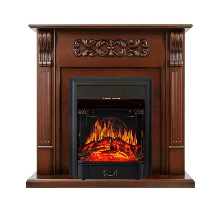 Электрокамин Royal Flame Venice - Махагон коричневый антик с очагом Majestic FX Black