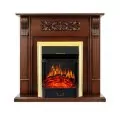 Электрокамин Royal Flame Venice - Махагон коричневый антик с очагом Majestic FX Brass 1