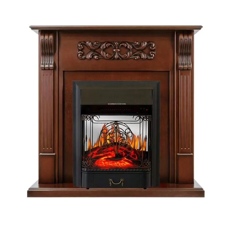 Электрокамин Royal Flame Venice - Махагон коричневый антик с очагом Majestic FX M Black