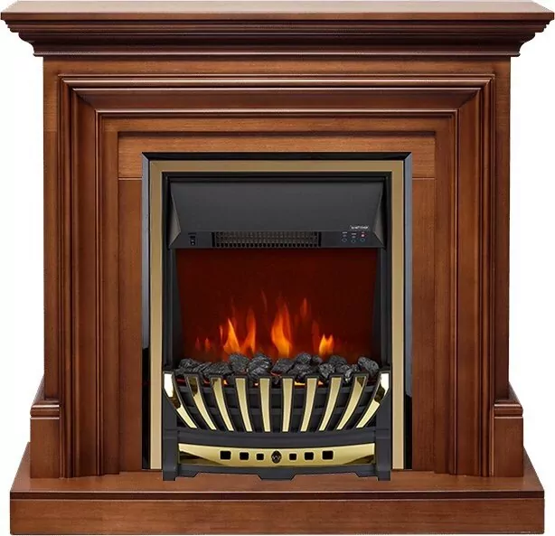 Электрокамин Royal Flame Bradford - Орех с очагом Aspen Gold