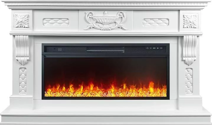 Каминокомплект Royal Flame Corsica - Матовый белый с очагом Vision 42 LED