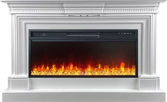 Электрокамин Royal Flame Chelsea - Белый (Ширина 1350 мм) с очагом Vision 42 LED