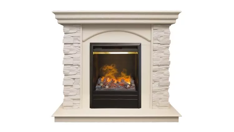 Камин электрический RealFlame Elford WT c очагом 3D Olympic