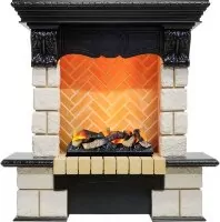 Каминокомплект Dimplex Pierre Luxe - Венге / Шампань h=975 мм с очагом Cassette 400 LNH-INT дрова