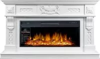 Каминокомплект Royal Flame Corsica - Матовый белый с очагом Vision 42 LOG LED
