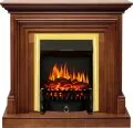 Электрокамин Royal Flame Bradford - Орех с очагом Fobos FX Brass 1