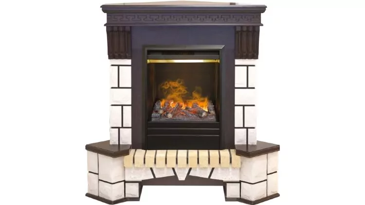 Камин электрический RealFlame Stone Corner c очагом 3D Olympic