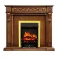 Электрокамин Royal Flame Neapol - Дуб антик с очагом Fobos FX Brass 1
