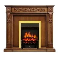 Каминокомплект Royal Flame Neapol - Дуб антик с очагом Fobos FX Brass