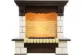 Портал угловой Dimplex Pierre Luxe Cassette 600 шампань/темный дуб 1