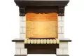 Портал угловой Dimplex Pierre Luxe Cassette 600 шампань/темный дуб 3