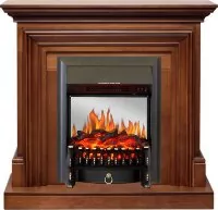 Каминокомплект Royal Flame Bradford - Орех с очагом Fobos FX M Black